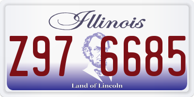 IL license plate Z976685
