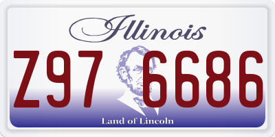 IL license plate Z976686