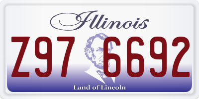 IL license plate Z976692