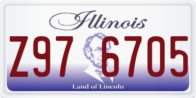 IL license plate Z976705