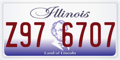 IL license plate Z976707