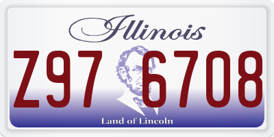 IL license plate Z976708