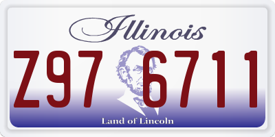 IL license plate Z976711