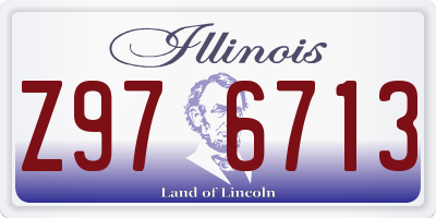 IL license plate Z976713