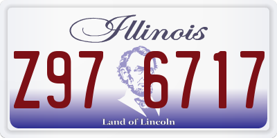 IL license plate Z976717