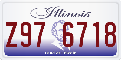 IL license plate Z976718