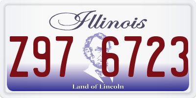 IL license plate Z976723