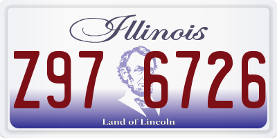 IL license plate Z976726
