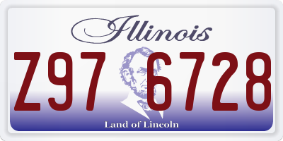 IL license plate Z976728