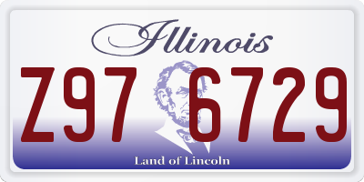 IL license plate Z976729
