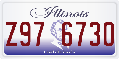 IL license plate Z976730