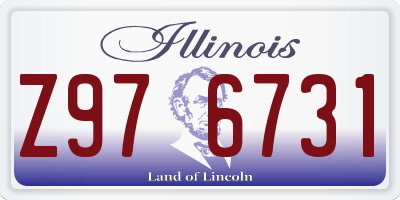 IL license plate Z976731