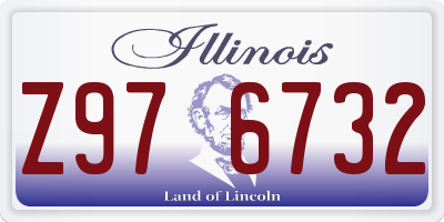 IL license plate Z976732
