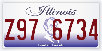 IL license plate Z976734