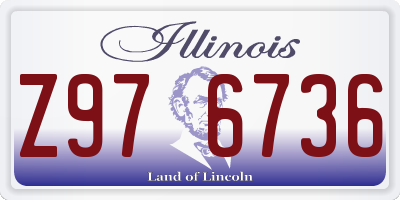 IL license plate Z976736