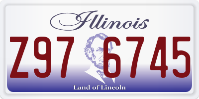 IL license plate Z976745