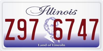 IL license plate Z976747