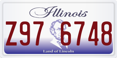 IL license plate Z976748