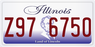 IL license plate Z976750