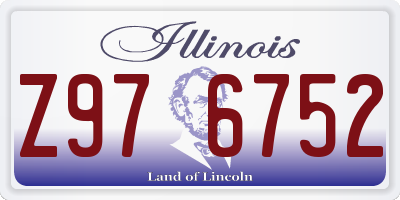 IL license plate Z976752