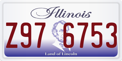 IL license plate Z976753