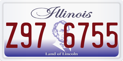 IL license plate Z976755