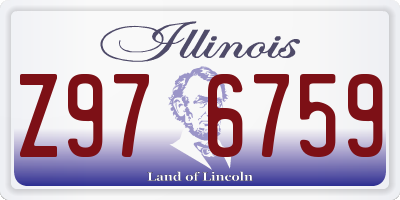 IL license plate Z976759