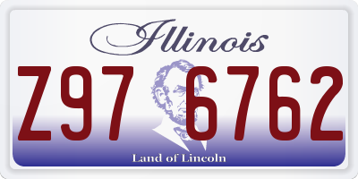 IL license plate Z976762