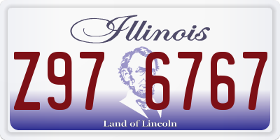 IL license plate Z976767