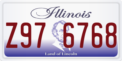 IL license plate Z976768