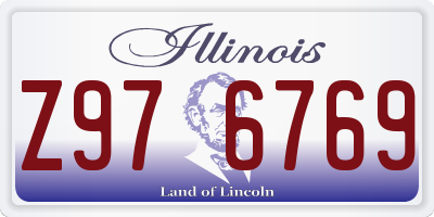 IL license plate Z976769