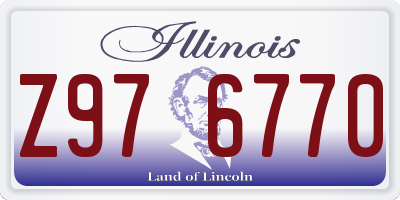 IL license plate Z976770