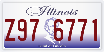IL license plate Z976771