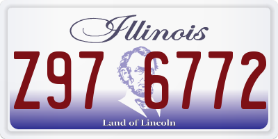 IL license plate Z976772