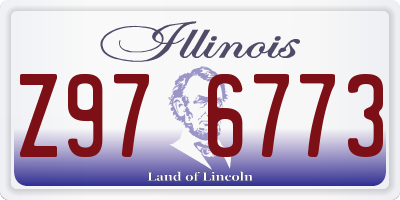 IL license plate Z976773