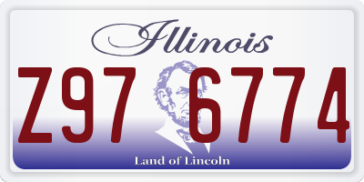 IL license plate Z976774
