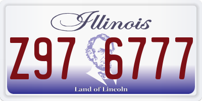 IL license plate Z976777