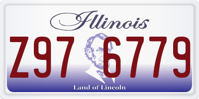 IL license plate Z976779