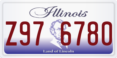 IL license plate Z976780