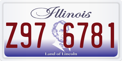 IL license plate Z976781
