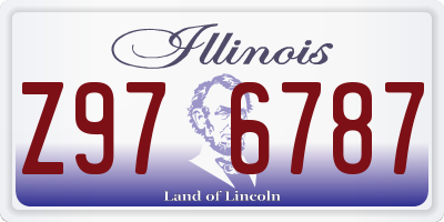 IL license plate Z976787