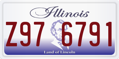 IL license plate Z976791