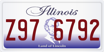 IL license plate Z976792