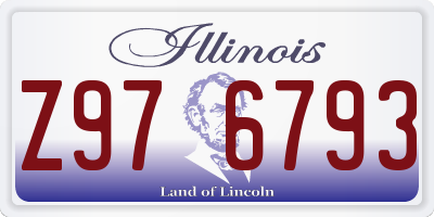 IL license plate Z976793
