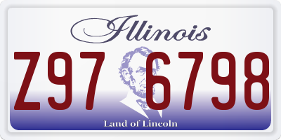 IL license plate Z976798