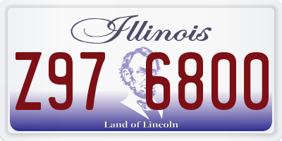 IL license plate Z976800