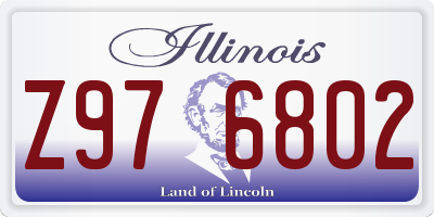 IL license plate Z976802
