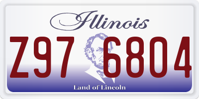 IL license plate Z976804