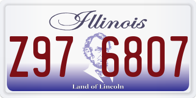 IL license plate Z976807