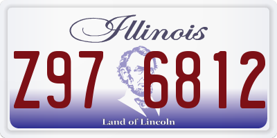 IL license plate Z976812